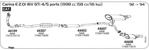 Exhaust System TO011