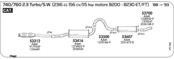 Exhaust System VO048