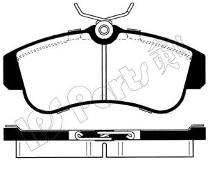 Brake Pad Set, disc brake IBD-1015