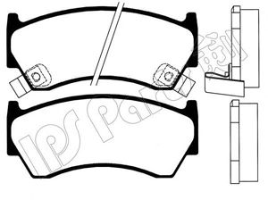 Brake Pad Set, disc brake IBD-1191
