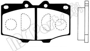 Brake Pad Set, disc brake IBD-1236