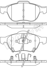 Brake Pad Set, disc brake IBD-1278