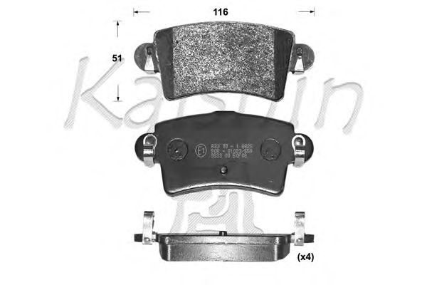 Brake Pad Set, disc brake D10090