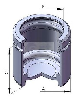 Piston, brake caliper 150566-C