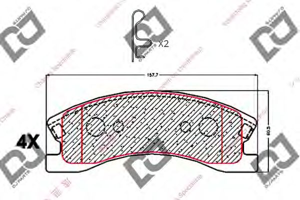 Brake Pad Set, disc brake BP2021