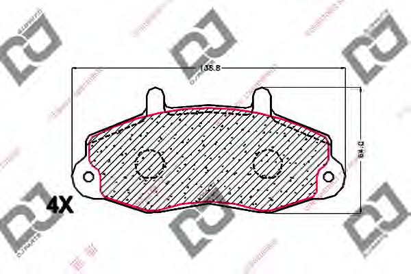 Brake Pad Set, disc brake BP1688