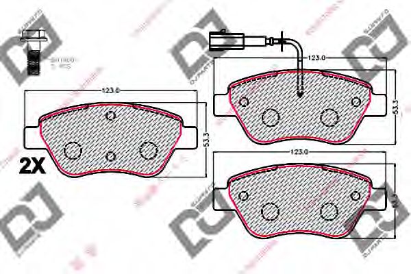 Brake Pad Set, disc brake BP2130