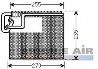 Evaporator, air conditioning 6037V481