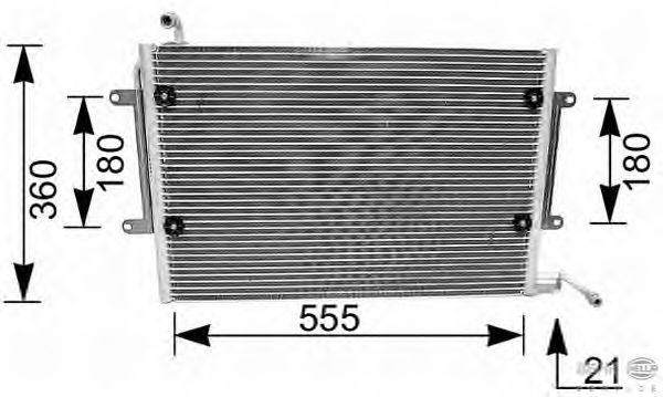Condensator, airconditioning 8FC 351 036-081