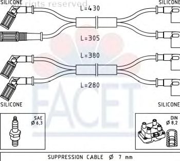 Ignition Cable Kit 4.8889