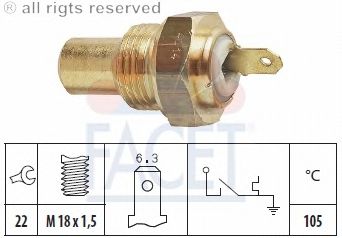 Temperature Switch, coolant warning lamp 7.4014