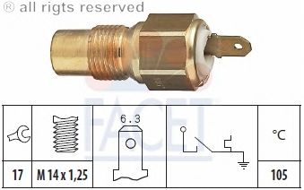 Temperature Switch, coolant warning lamp 7.4029