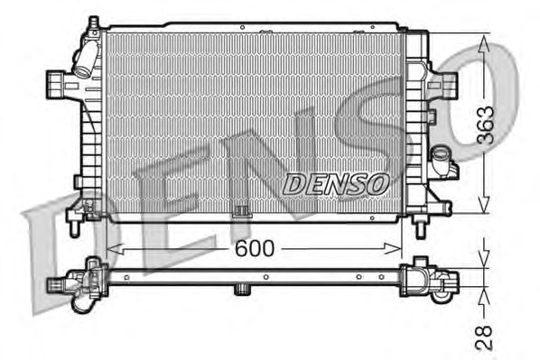 Radiator, engine cooling DRM20102
