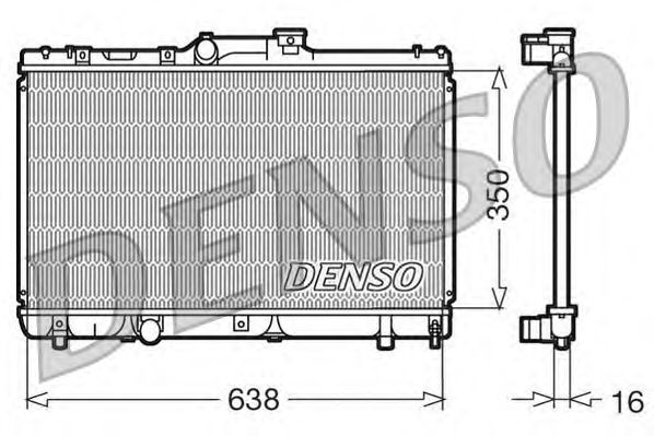 Radiator, engine cooling DRM50013
