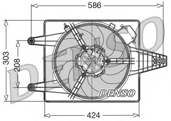 Fan, radiator DER13010