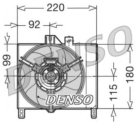 Ventilador, refrigeração do motor DER16002
