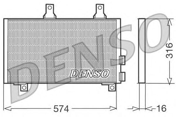 Condensator, airconditioning DCN01002