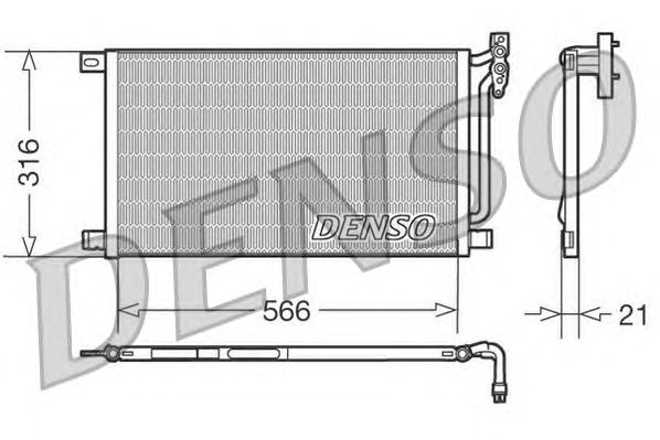 Condensator, airconditioning DCN05003