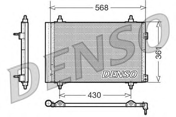 Condensator, airconditioning DCN07008