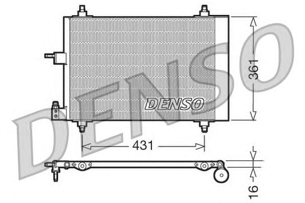 Condensator, airconditioning DCN07009