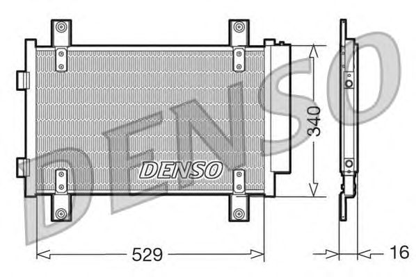Condensator, airconditioning DCN09049