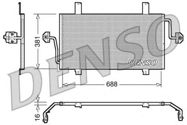 Condensator, airconditioning DCN23016