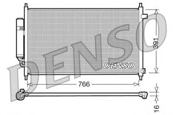 Condensator, airconditioning DCN40004