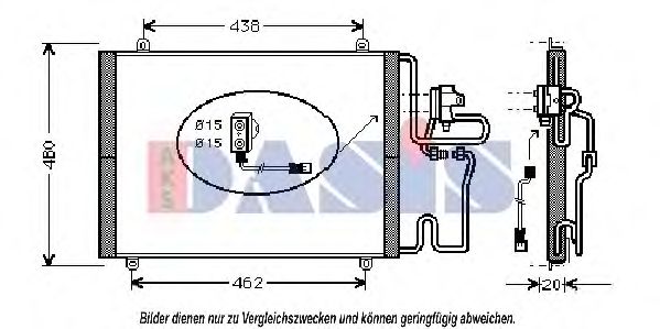 Condensator, airconditioning 182110N