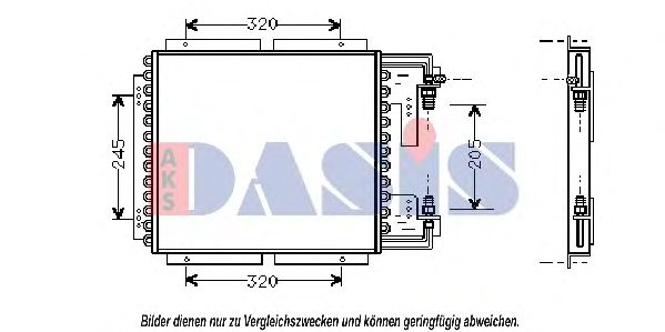 Condensator, airconditioning 182180N