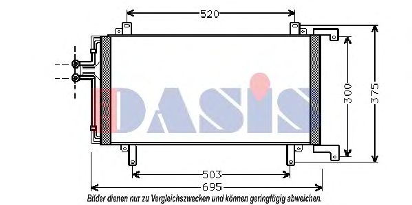 Condensator, airconditioning 182280N