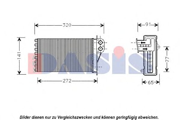 Heat Exchanger, interior heating 169006N