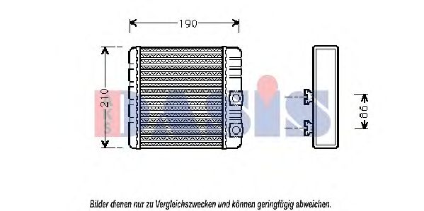Heat Exchanger, interior heating 059001N