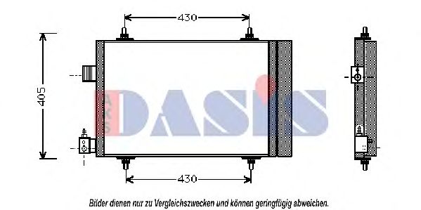 Condensator, airconditioning 162340N