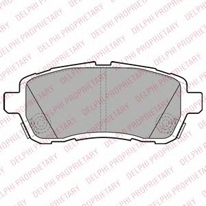 Brake Pad Set, disc brake LP2306