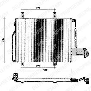 Condensator, airconditioning TSP0225057