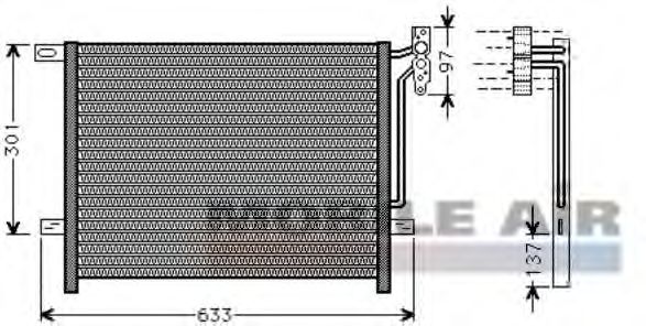 Condensator, airconditioning 60065397
