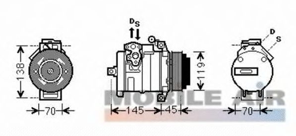 Compressor, air conditioning 6030K530