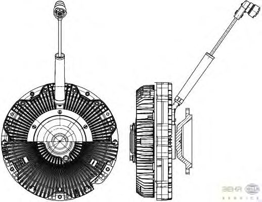 Koppeling, radiateurventilator 8MV 376 791-151