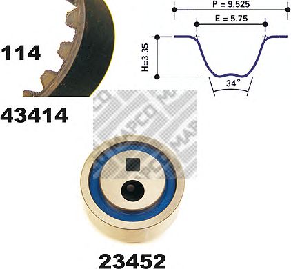 Timing Belt Kit 23414