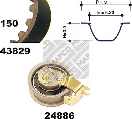 Timing Belt Kit 23829