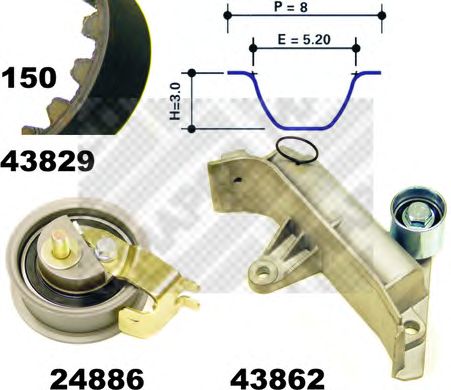 Timing Belt Kit 23830