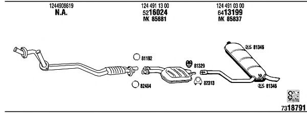 Exhaust System MB30335