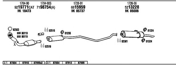Exhaust System PE40544