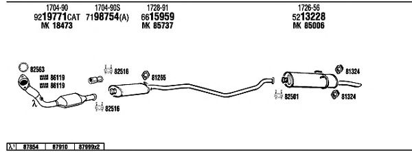 Exhaust System PE40557