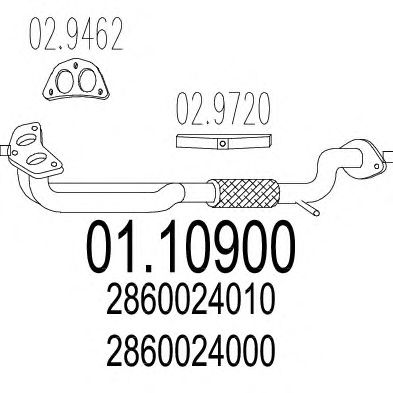 Exhaust Pipe 01.10900