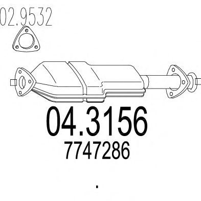 Catalytic Converter 04.3156