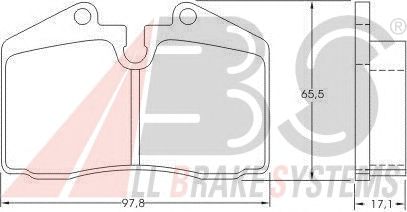 Brake Pad Set, disc brake 36662 OE