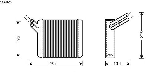Heat Exchanger, interior heating CN6026