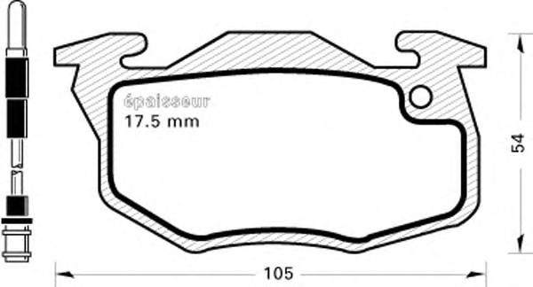 Brake Pad Set, disc brake 194