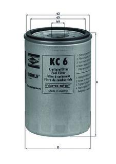 Filtro combustible KC 6